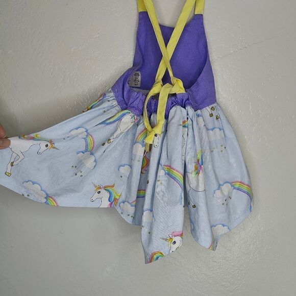 2 Lil Buggs Handmade Unicorn Baby Dress - Picture 3 of 14